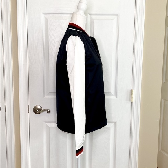 LEVI’S Colorblock Stripe Trim Bomber Jacket Large - Picture 8 of 9